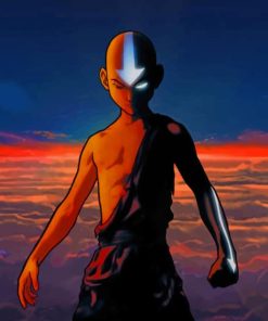 Aang Avatar Paint By Numbers