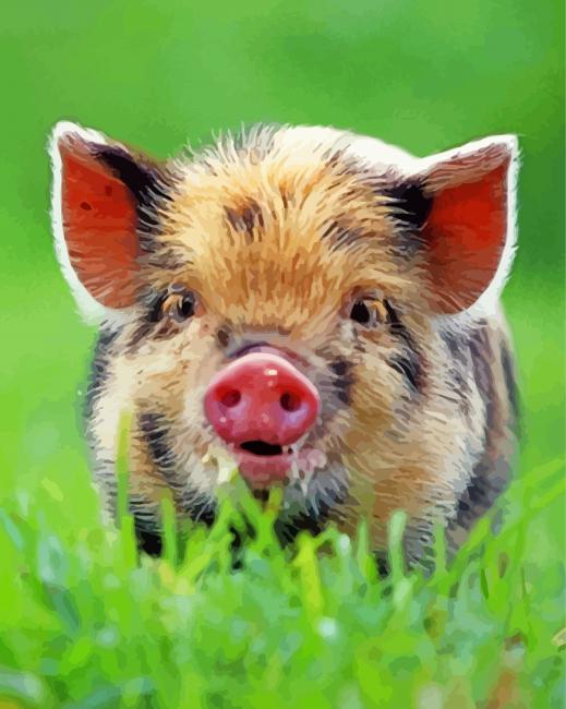 Finalizing Baby Wild Boar artwork