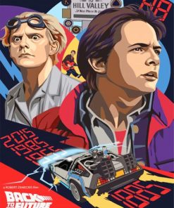 Back to the Future Iconic Duo Paint By Numbers