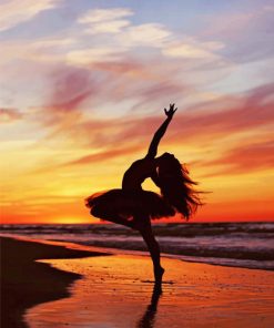 Ballerina Ballet Sunset Paint By Numbers
