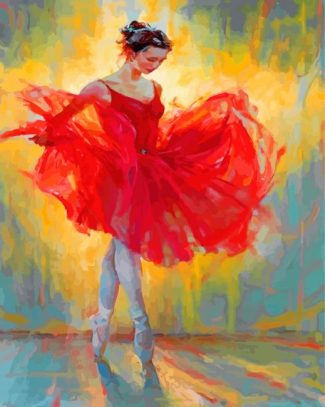 Ballerina in Elegant Dresses Paint By Numbers