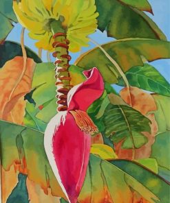 Green Banana Leaves Paint By Numbers