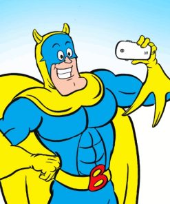 Bananaman Cartoon Paint By Numbers