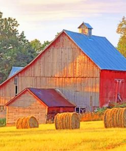 Aesthetic Barns of the Countryside Paint By Numbers
