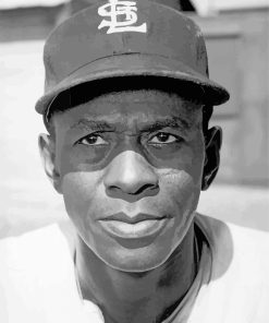 Satchel Paige Monochrome Paint By Numbers