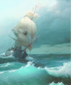 Cutty Sark Sailing Storm Paint By Numbers