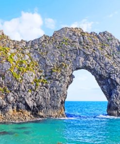 Arch Shape Seaside Paint By Numbers