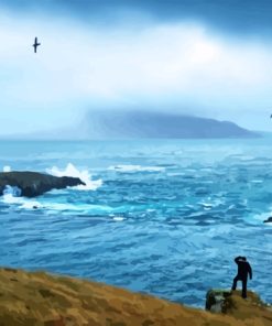 Aesthetic Beach Rain Paint By Numbers