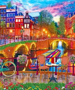 Amsterdam Bridges Paint By Numbers