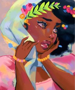 Black Woman African Beauty Paint By Numbers