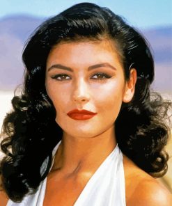 Beautiful Actress Catherine Zeta Jones Paint By Numbers