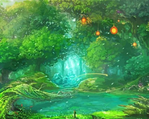 beautiful-fantasy-forest-garden-paint-by-numbers