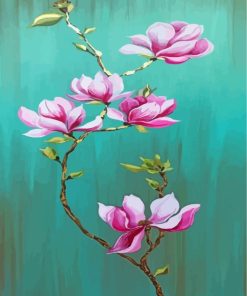 Magnolia Flower Paint By Numbers