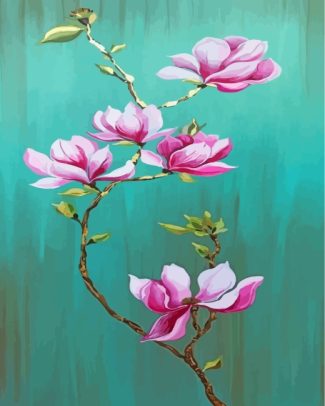 Magnolia Flower Paint By Numbers