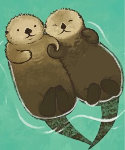 Beavers and Otters Paint By Numbers