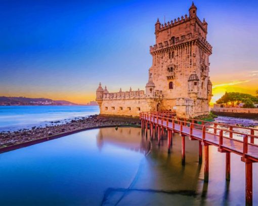belem-tower-Lisbon-paint-by-numbers