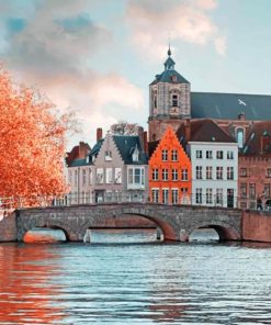 Bruges Scenic Europe Paint By Numbers