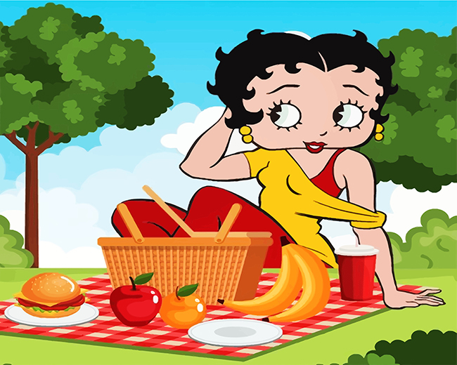 Finalizing the Betty Boop Picnic Scene Artwork