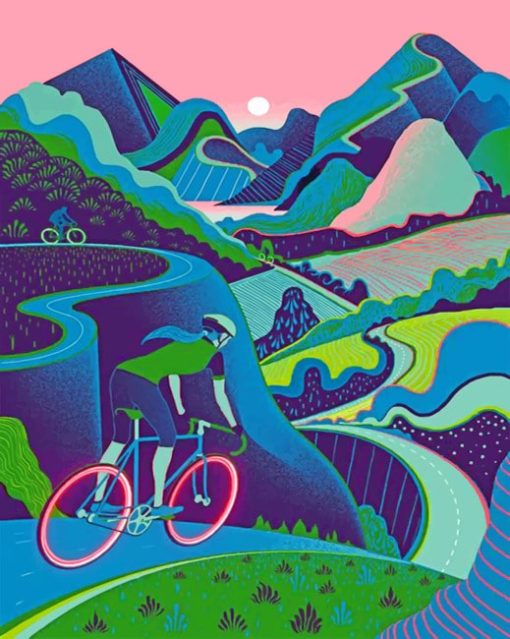 bicyclist-girl-paint-by-numbers