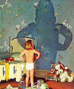 Little Boy Shadows Paint By Numbers