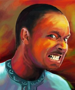 Abstract Angry Man Paint By Numbers