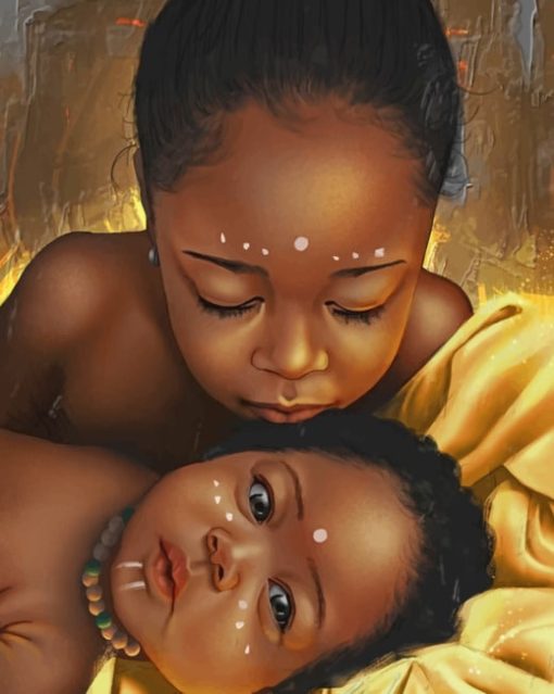 black-african-american-kids-paint-by-numbers