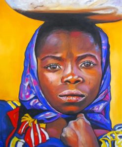 Black African Woman Paint By Numbers