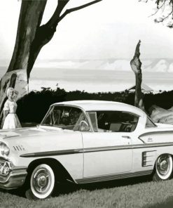 1958 Chevrolet Impala Classic Paint By Numbers