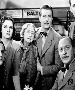 The Lady Vanishes Black and White Paint By Numbers