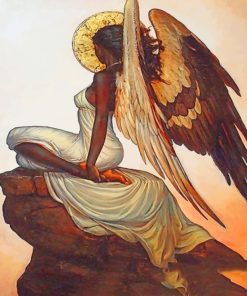 Black Angel Wings Paint By Numbers