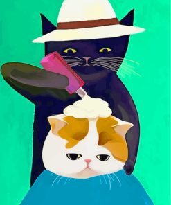 Black Cat Delight Paint By Numbers