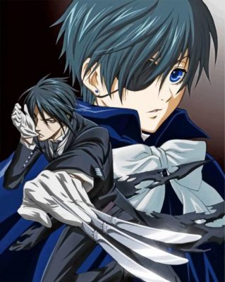 Black Butler Ciel and Sebastian Paint By Numbers