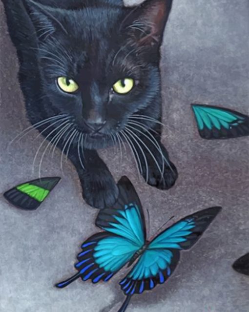 black-cat-and-butterflies-paint-by-number