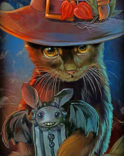 black-cat-bat-paint-by-numbers