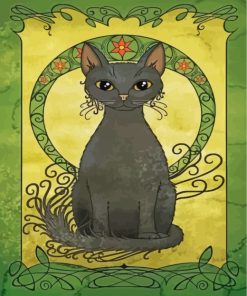 Black Cat Animal Paint By Numbers