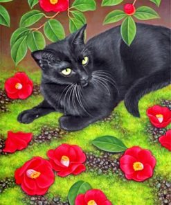 Black Cat Animal Paint By Numbers