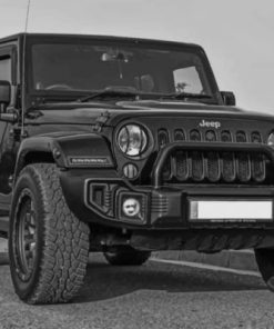 Black Jeep Wrangler Paint By Numbers