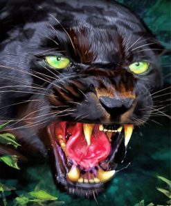 Majestic Black Panther Paint By Numbers