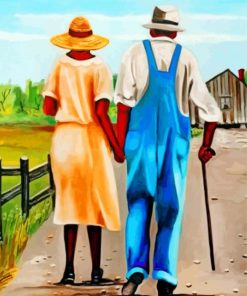 Romantic African Couple Paint By Numbers