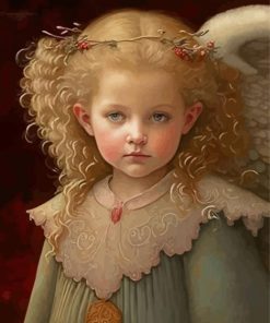 Blond Angel Girl Masterpiece Paint By Numbers