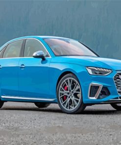Blue Audi S4 Custom Paint By Numbers