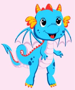 Blue Dragon Kids Paint By Numbers