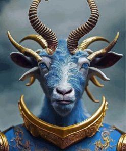 Blue Goat Artistic Paint By Numbers