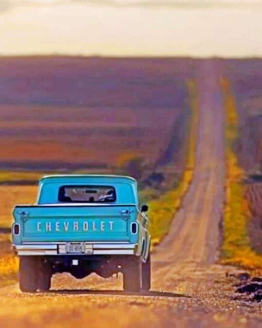 blue-truck-on-a-road-paint-by-numbers