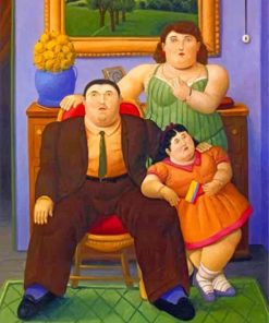 Botero Style Fat Family Paint By Numbers