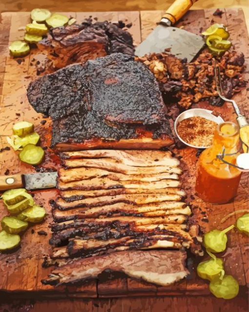 brisket-Meat-paint-by-number