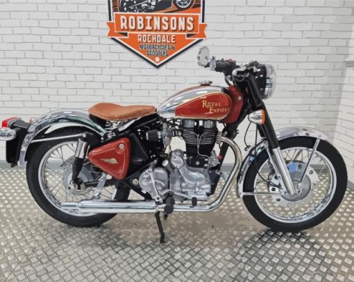 brown-Royal-Enfield-Bullet-paint-by-number