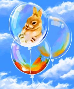 Bunny and Bubble Paint By Numbers