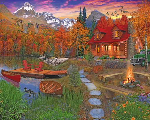 cabin-in-the-fall-paint-by-numbers