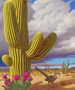 Cactus and Birds Paint By Numbers